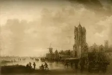 Winter on the ice, 1645, (1908). Creator: Unknown