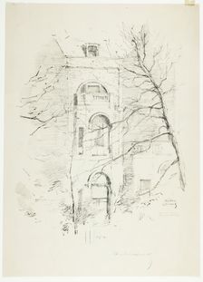 Winter, A House in Green Park, 1890-94. Creator: Theodore Roussel