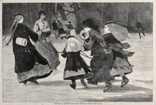 "Winter" - A Skating Scene, 1868. Creator: Winslow Homer (American, 1836-1910)