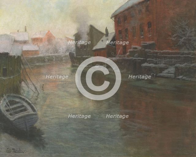 Winter at Akerselva, c1897. Creator: Frits Thaulow.