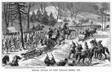 Winter Attack on Fort William Henry, New York State, 1757, (c1877)