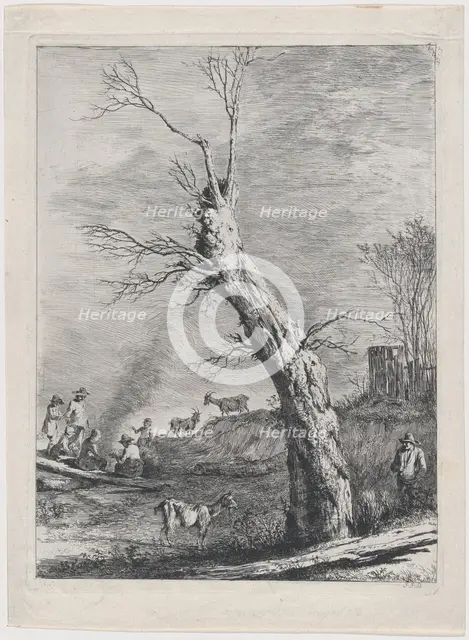 Winter, after a drawing completed in Saint-Chamond, 1795. Creator: Jean-Jacques de Boissieu.