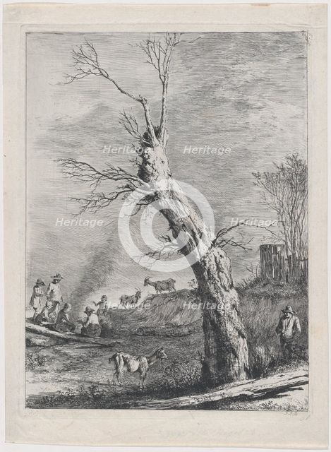 Winter, after a drawing completed in Saint-Chamond, 1795. Creator: Jean-Jacques de Boissieu.