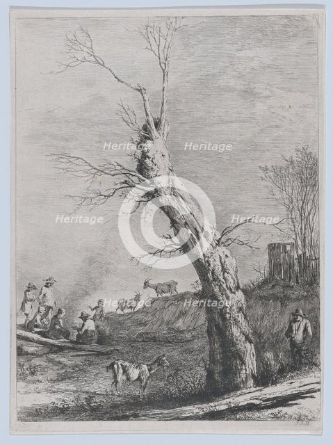 Winter, after a drawing completed in Saint-Chamond, 1795. Creator: Jean-Jacques de Boissieu.