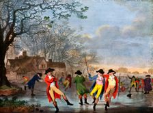 Winter Amusement: A View in Hyde Park from the Moated House late 18th century, (c1920). Artist: Tookey