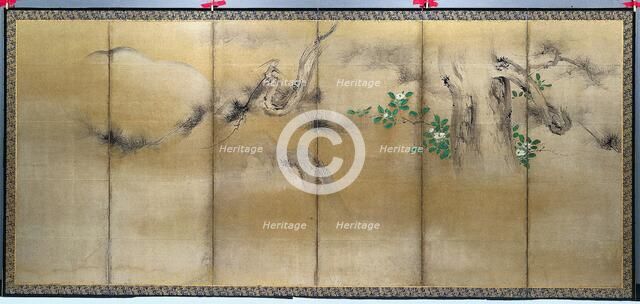 Winter and Summer Flowers, c. 1600. Creator: Yusho Kaiho (Japanese, 1533-1615).