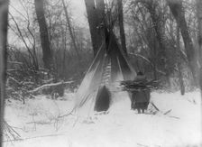 Winter-Apsaroke, c1908. Creator: Edward Sheriff Curtis