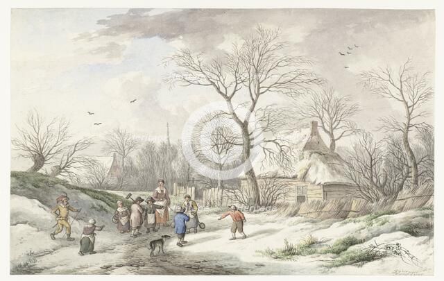 Winter: Assembling for Shrove Tuesday, 1705. Creator: Jan van der Meer.