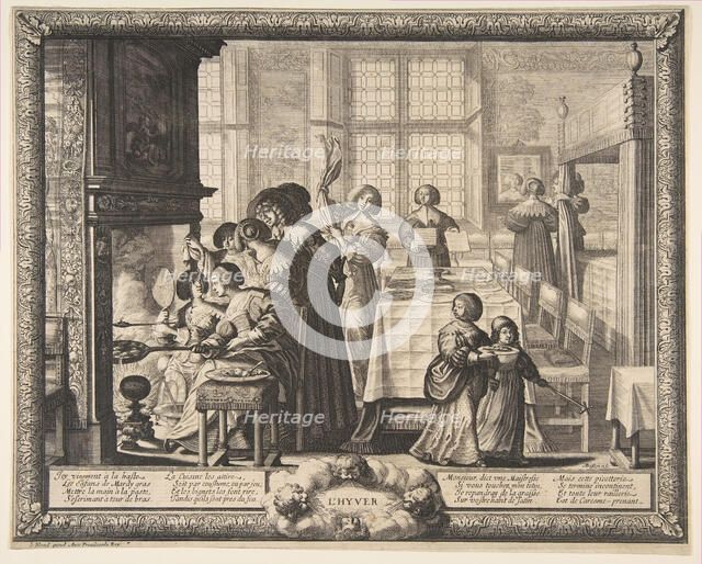 Winter, ca. 1637. Creator: Abraham Bosse.