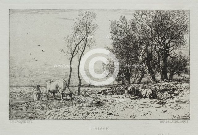Winter. Creator: Charles-Émile Jacque (French, 1813-1894).