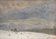 Winter day in the High Tatras, 1911. Creator: Ferdinand Katona