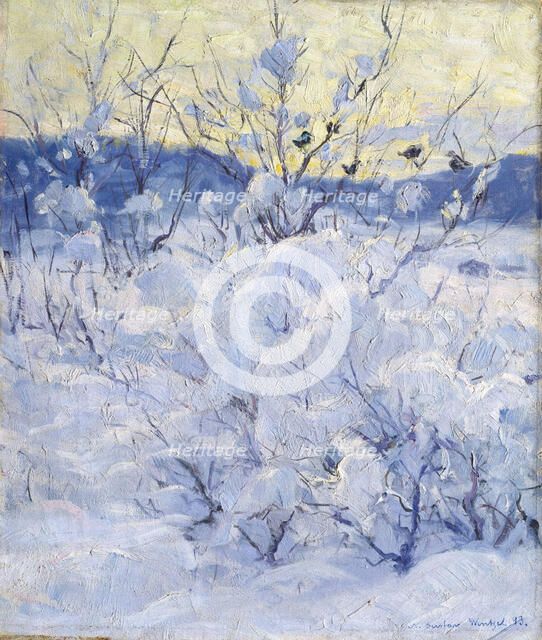 Winter Evening, 1893. Creator: Gustav Wentzel.