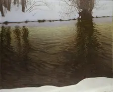 Winter Evening by a River , 1907