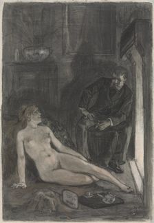 Winter Evening, last third 19th century. Creator: Félicien Rops (Belgian, 1833-1898)