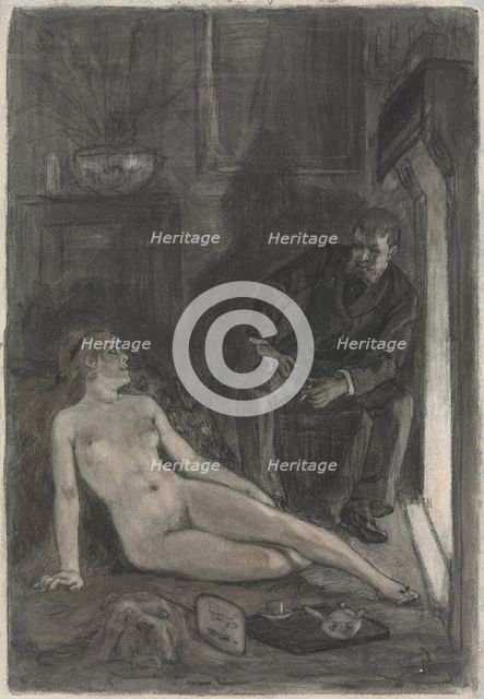 Winter Evening, last third 19th century. Creator: Félicien Rops (Belgian, 1833-1898).