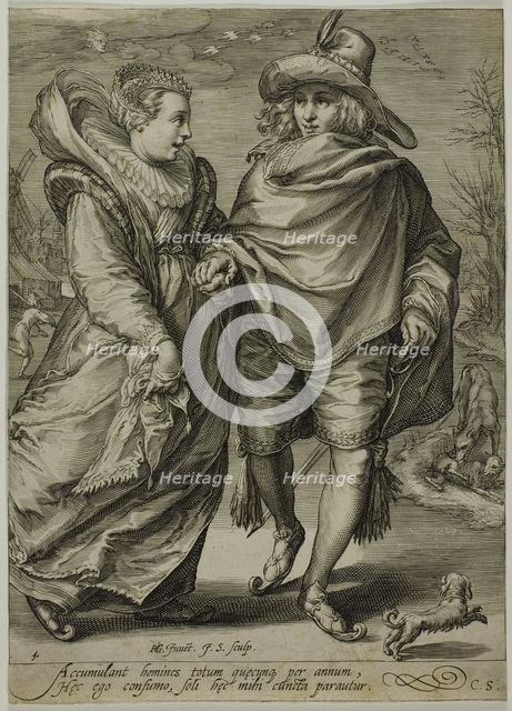 Winter, from The Four Seasons, 1601. Creator: Jan Saenredam.