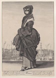 Winter, from The Seasons, 1643-44., 1643-44. Creator: Wenceslaus Hollar