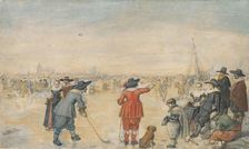 Winter Games on the Frozen River Ijssel, c. 1626. Creator: Hendrick Avercamp
