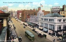 Winter Garden and Broadway, New York City, New York, USA, 1916