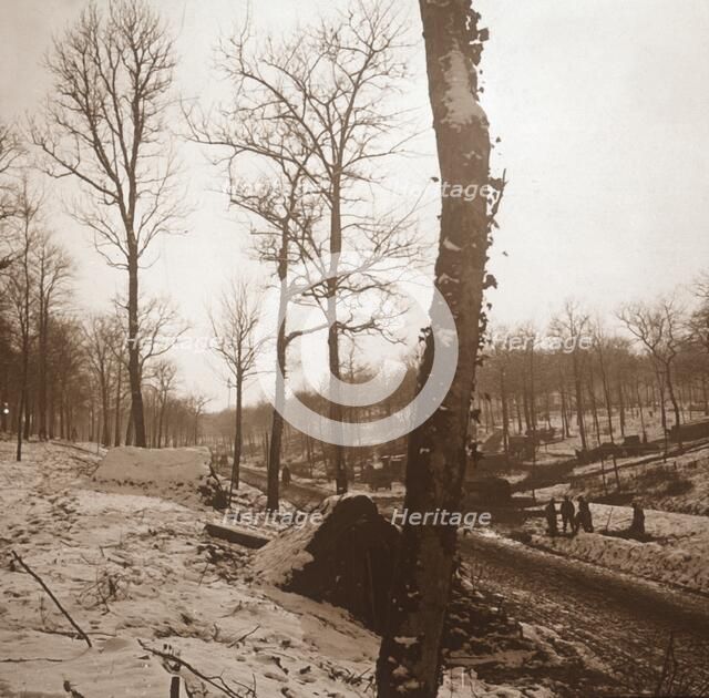 Winter, Genicourt, northern France, c1914-c1918. Artist: Unknown.