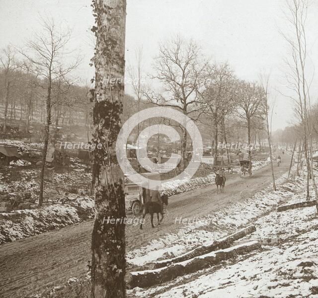 Winter, Genicourt, northern France, c1914-c1918. Artist: Unknown.