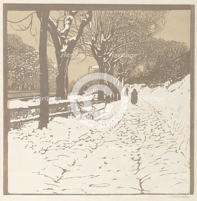 Winter (Hohe Warte in Vienna), 1903. Creator: Moll, Carl (1861-1945).