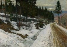 Winter in Nittedal, 1905. Creator: Gerhard Munthe
