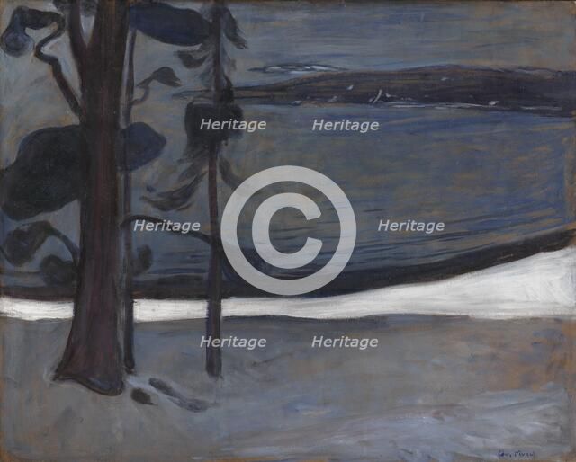 Winter in Nordstrand, 1900-1901. Creator: Edvard Munch.