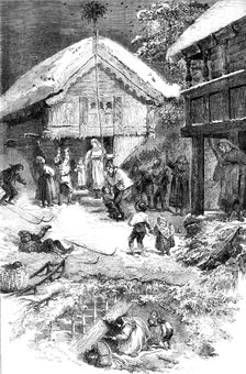 Winter in Norway - from a picture by Adolphe Tidemand, 1856. Creator: Henry Duff Linton