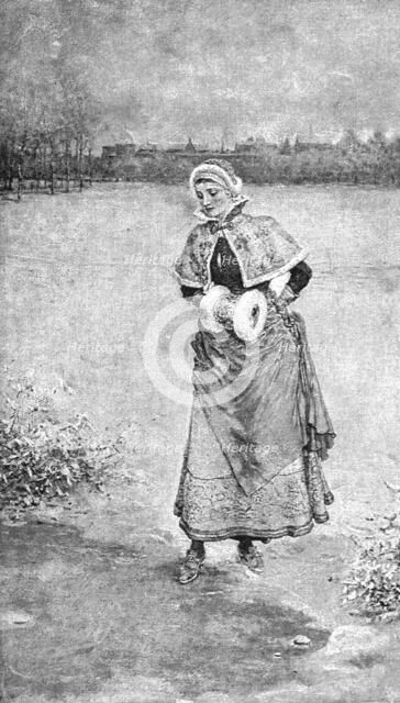 "Winter in Brabant, Seventeenth Century", after GH Boughton, A.R.A.', 1890. Creator: Unknown.