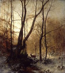 Winter in Germany, 1869. Creator: Ludwig Munthe