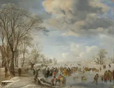 Winter in Holland: Skating Scene, 1645. Creator: Aert van der Neer