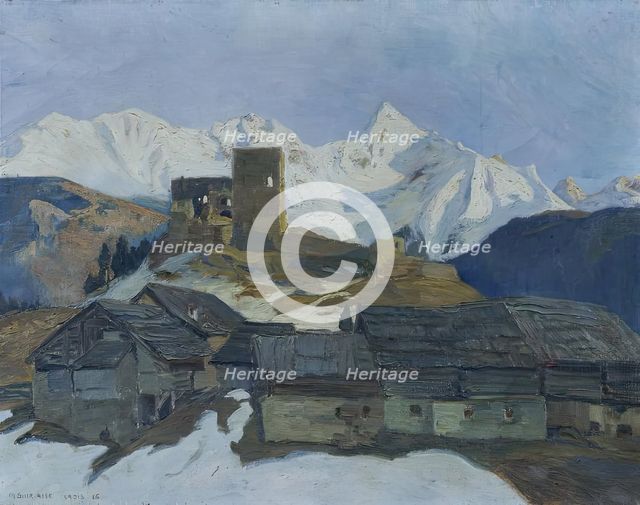 Winter in Ladis (Tyrol), 1925. Creator: Mathilde Sitta-Alle.