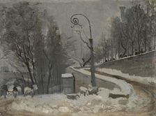 Winter in Paris, probably 1880. Creator: Christian Skredsvig