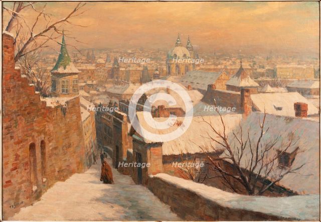 Winter in Prague, 1941. Creator: Simon, Tavik Frantisek (1877-1942).