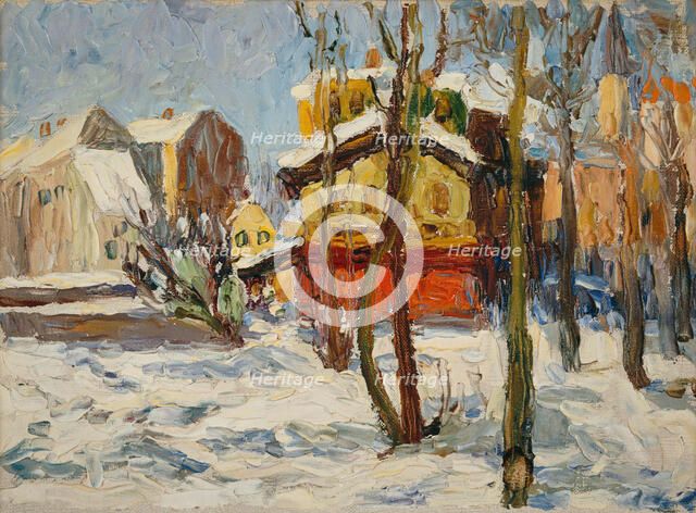 Winter in Schwabing, 1902. Creator: Kandinsky, Wassily Vasilyevich (1866-1944).