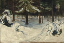 Winter in the Woods, 1899. Creator: Edvard Munch