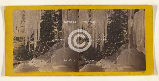 Winter in the Catskills. Ice and snow, about 1862. Creator: E. & H.T. Anthony.