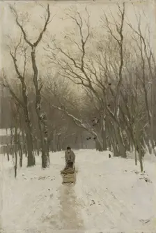 Winter in the Scheveningen Woods, 1870-1888. Creator: Anton Mauve
