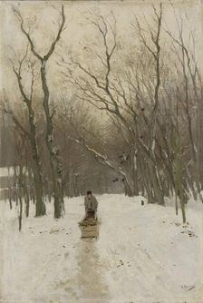 Winter in the Scheveningen Woods, 1870-1888. Creator: Anton Mauve