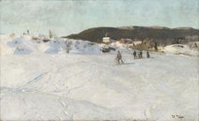 Winter in Vestre Aker, 1887. Creator: Frits Thaulow