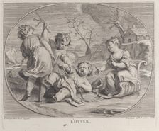 Winter (L'Hyver), 1740-60. Creator: Antoine R. Tronchon