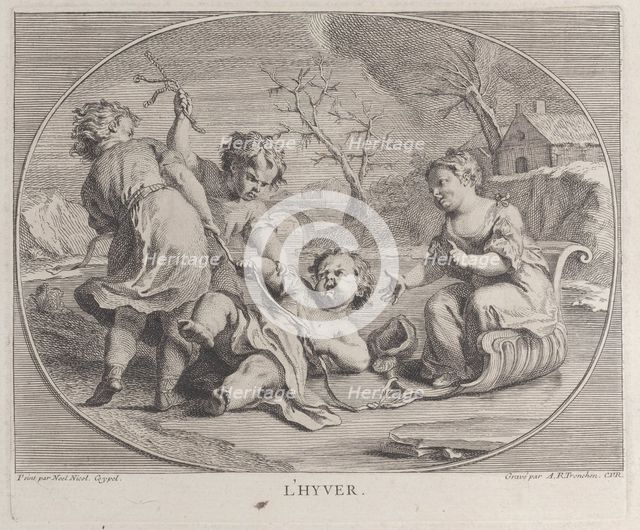 Winter (L'Hyver), 1740-60. Creator: Antoine R. Tronchon.