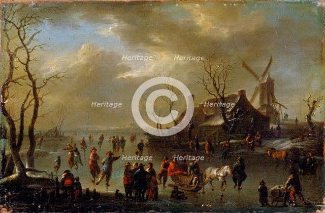 'Winter Landscape', 17th century. Creator: Klaes Molenaer.