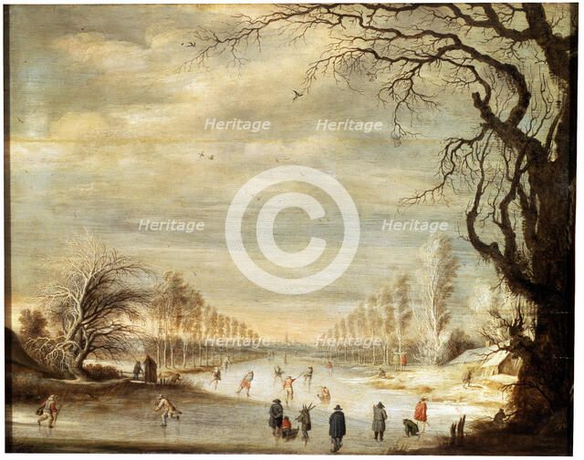 'Winter Landscape', 17th century.  Artist: Gysbrecht Leytens