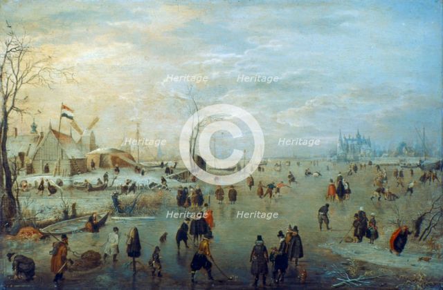 'Winter Landscape', 1630-1634. Artist: Hendrick Avercamp