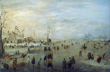 Winter Landscape 1630-1634. Artist: Hendrick Avercamp