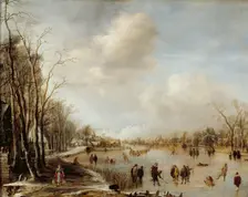 Winter Landscape, 1645. Artist: Aert van der Neer