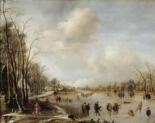 Winter Landscape, 1645. Artist: Aert van der Neer