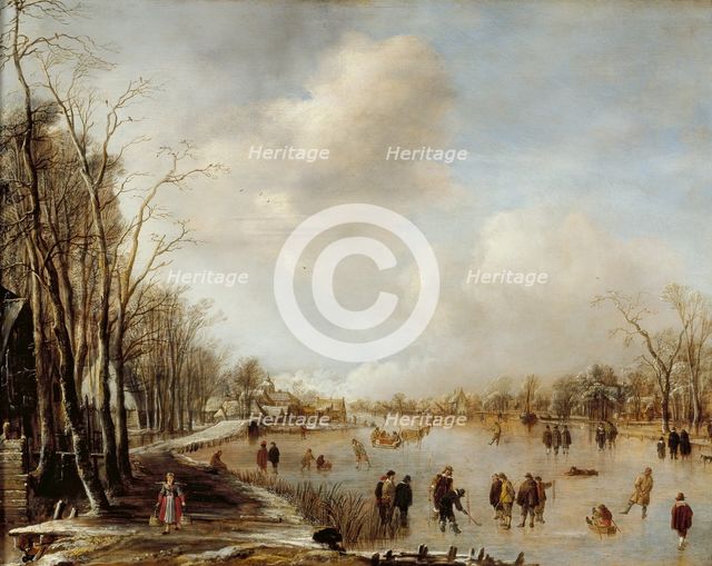 Winter Landscape, 1645. Artist: Aert van der Neer.